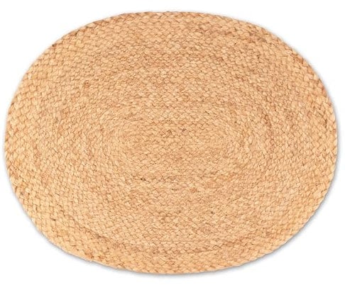 Decorasian Platzset aus Jute – 8 Stück - Platzteller oval geflochten – dekorative Platzdeckchen im Boho Stil