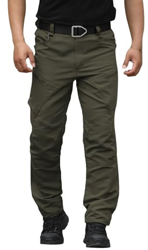 Generisch Arbeitshose für Herren, Arbeitskleidung, leichtes Baumwoll-Nylon-Stretch-Gewebe, atmungsaktiv, multifunktional Schnittschutzhose Arbeitshosen Männer Latzhose 58