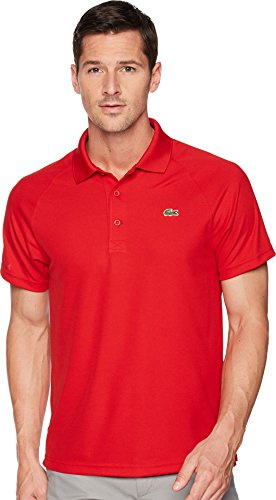 Lacoste Poloshirt Breathable Rot - Grösse XL - Herren - Bekleidung - Regular-fit - Baumwolle -