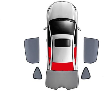 Sonnenblende Auto Für Mercedes Für Benz Für GLE W167 300 2018-2023 Auto Sonnenschutz Schild Vorne Heckscheibe Vorhang Seite Baby Fenster Sonnenblende(5PCS R T Back)