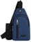 Small Bag With Water Bottle Holder For Woman And Man Canvas Backpack (Blue, One Size)