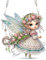 DCIDBEI Diamond Painting Anhänger mit Kett Elfe Fee Angel 15x14cm Diamond Painting Ornamente Schilder Diamant Malerei Anhänger Pendant Plakette Haustürschild Wandschild für Anfänger Wandbehang