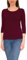 Alkato Damen Shirt 3/4 Arm mit Rundhals, Farbe: Weinrot, Größe: XXL