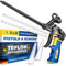 S&R Pistola de Espuma Expandible de Poliuretano Pistola de Calafateo Profesional con salida de espuma ajustable y precisa. Pistola de Teflón para cartuchos y tarros de espuma