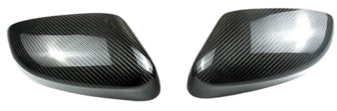 SYLTER Rückspiegel Abdeckung 2Pcs Carbon Fiber Rückspiegel Abdeckung Aufkleber Für Ford Für Focus 2012 2013 2014 2015 2016 2017 2018 Auto Zubehör Autospiegelabdeckungen