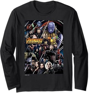 Marvel Avengers Infinity War Group Poster Long Sleeve T-Shirt