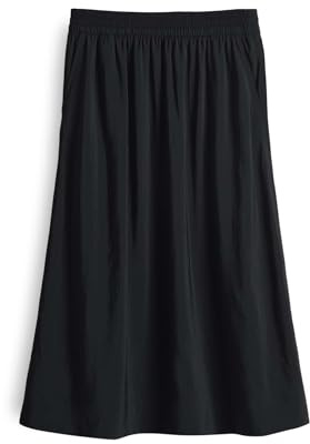 OPUS Damen Midirock | Midirock RONELLA A-Linie aus feinem Modalfasern Mix Black, 36