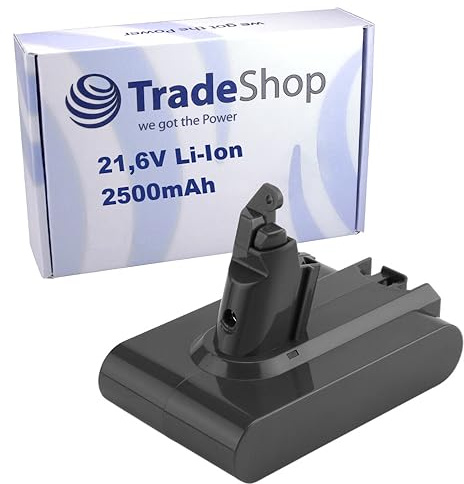 Trade-Shop Li-Ion Akku 21,6V / 2500mAh kompatibel mit Dyson DC58/DC61 Animal, DC56 Handheld, 61034-03, 62350-07/02, 965874-03, 967810-13, 967810-23