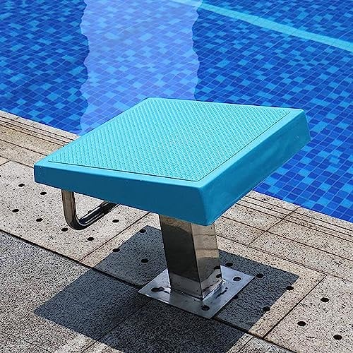 PRPRP Professionelles Pool-Sprungbrett aus Edelstahl 304 – 15° geneigte Sprungplattform, 600 lbs Tragkraft