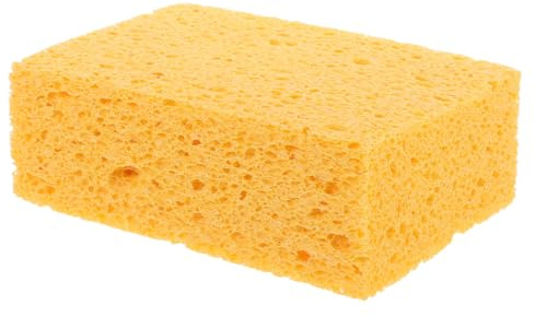 SOLUSTRE Rectangular Household Cleaning Sponge 15x10x5cm Thickened Cellulose Kitchen Scrub Sponge for Microwave Oven and Steam Oven Descaling Reusable