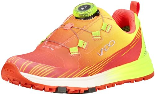 VADO Winner 43333-3301 Gore-TEX Jungen und Mädchen Sneakers | Halbschuhe, Gore-Tex, Neon Orange, Orange, BOA, Atmungsaktiv, Wasserdicht, Kinder, Schuhe