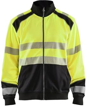 Blaklader 35582528 HOCHVISKOSES SWEATSHIRT MIT REIßVERSCHLUSS, gelb/ schwarz, grootte XXXL