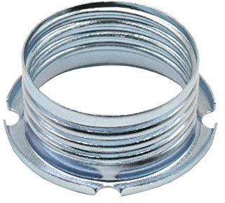 Schraubring Gewinde 20,8 x 2 für Halogenfassungen G9 / GY6,35 / GU4 / GU5,3 Metall verzinkt ø 27x11-2 Stück