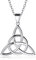 ChicSilver 925 Silberkette mit Keltischer Trinity Knot Anhänger Damen Halskette mit Geschenkebox für Frauen Mädchen