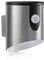 Auraglow Outdoor Battery Powered Wireless LED PIR Motion Sensor Security Wall Light IP44, Cool White Cylinder Sconce for Porch, Garage, Drive and Garden (Stainless Steel)