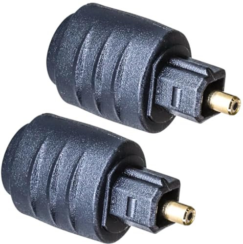 F Season Noir Mini Toslink Optique Jack 3,5 mm Femelle vers Toslink Adaptateur Audio Optique Mini 3.5mm Toslink Femelle