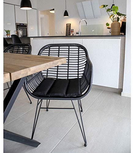 PKline Sessel Trish Rattan Look schwarz Relaxsessel Clubsessel Lounge Wohnzimmer