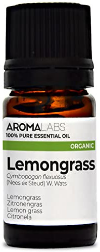 Aroma Labs - Citronela - Aceite Esencial Orgánico - Quimiotipado y Certificado AB - 5 mL