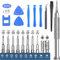 EasyTime Reparaturwerkzeug-Set kompatibel für PS4, Nintendo, Xbox One, 24-in-1 Triwing-Schraubendreher-Set, T6, T8, T9, T10, Torx-Gamebit, kompatibel für Switch Lite, Joycon, NES, SNES, GBA, 3ds,