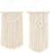 Mkouo 2 Pcs Makramee-Wandbehang Art Woven Wand Dekoration Boho Chic Home Decoration for Apartment Bedroom Living Room Gallery, 55.8cm(L) x 33cm(W) and 61cm(L) x 33cm(W)