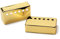 Alnicov Humbucker-Gitarren-Tonabnehmerabdeckungen, Messing, 50 mm/52 mm, Stangenabstand, passend für Gibson Les Paul Gitarre, Gold, 2 Stück
