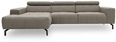DOMO. collection Ecksofa Cunelli, Sofa in L-Form mit Rückenfunktion, Polsterecke mit Relaxfunktion, Relax Couch, Eckcouch 292 x 175 x 79 cm (BxTxH), grau