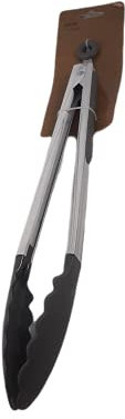 DataPrice Pinces en acier RAFFINI pour barbecue et cuisine, grandes pinces pour barbecue avec manche en silicone 49 cm