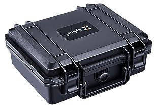 Lykus HC-2510 Wasserdicht Koffer mit Schaumstoff, Innengröße 25x19x9.5 cm, geeignet für Mikrofon, elektronische Produkte und mehr