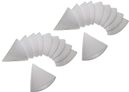 vhbw 20x Filtro cónico para sistema de ventilación por ej. compatible con Helios, Maico, Pluggit, Zehnder - Filtro aire de salida G4, DN 100 blanco