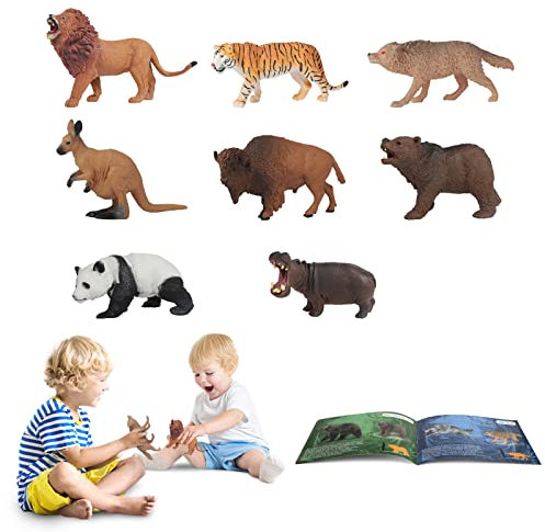 YouCute 8 Tiere Spielzeug für 3 Jahre alte Kinder Spielfigur Gastgeschenke Mitbringsel für 2 Jahre alte Jungen und Mädchen