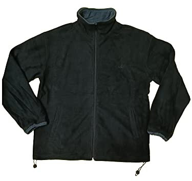 80 STREET Felpa in Pile Uomo Zip Lunga con Due Tasche 100% Poliestere Made in Italy (as6, Alpha, x_l, Regular, Regular, Nero, XL)