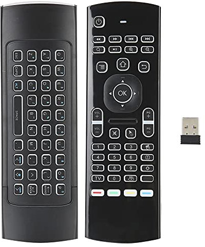 Sxhlseller Air Mouse, 2,4 G Wireless Backlight Full Keyboard, Smart TV-Fernbedienung, Game Handle mit Motion Sensing, für Android TV Box HTPC PC Laptop