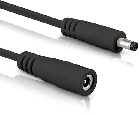 InLine - DC Verlängerungskabel, Universal Netzteil Verlängerungskabel für LED Streifen, Überwachungskameras, Drucker, Router, Switches uvm., DC Stecker/Buchse 4,0 x 1,7mm, schwarz, 1m