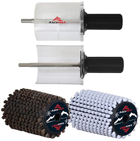 RaceWax Roto Rotorbürste Set Nylon Rosshaar 120mm Speed Brush Bürsten Speed Stick
