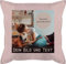 Kissen 50x50 - eigenem - Foto Bild Geschenk I Dein Bild und Text - 50 x 50 cm - Hellrosa - fotokissen selbst gestalten personalisierte selber Bedrucken Pillow Fotodruck Name u Kissenbezug
