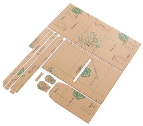Taschen Acryl Vorlage Lederhandwerk - Schablone Ledermuster, Leder Vorlagen, Herstellungsschablone für Ledertaschen - DIY Lederhandwerk Kit