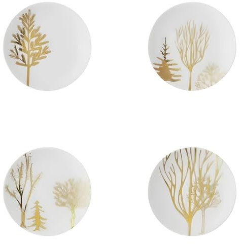 Rosenthal TAC Gropius Festive C. Trees Set 4 Teller flach 10cm