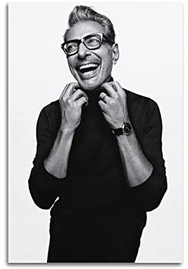 NOGRAX Schauspieler Star Jeff Goldblum Poster für Schlafzimmer, Ästhetik, Bilddruck, Leinwand, Gemälde, 40 x 60 cm, ungerahmt