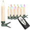 Christbaumkerzen mit Fernbedienung | Komplett-Set | flammenlose LED Kerzen, perfekte Alternative zur Lichterkette (10er Set, creme mit Farbwechsel)