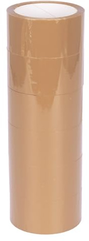 verpacking PP-Klebeband 50 mm x 66 m Braun [Ausführung, Farbe & Stückzahl wählbar] Standard abrollend Packband 6 Rollen