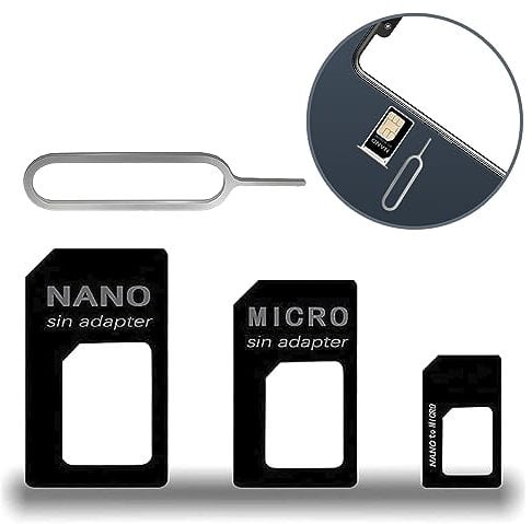 Adaptateur de carte Nano SIM 4 en 1, kit d'adaptateur micro SIM, adaptateur de carte SIM, avec classeur de carte SIM et aiguille, matériau PC, applicable aux appareils intelligents mobiles de