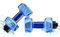 TITA-DONG Schwimmende Wasserhanteln, Pool-Training, Fitness-Hanteln, Wassersportgeräte, mit Wasser Befüllbare Gewichte, Hanteln Zum Schwimmenlernen(Blau)