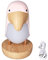 Vogel-LED-Tischlampe, Innovative Vogel-Nachtlampe, ABS, Atmendes Nachtlicht, USB-Aufladung, Schlafzimmerdekorationen Für Kinder(Rosa)