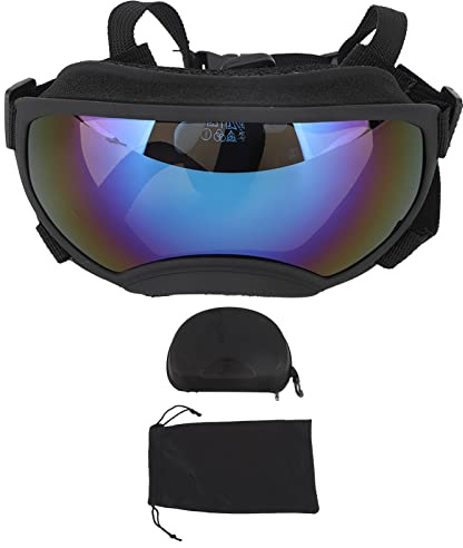 UPALDHOU Elegant utseende hundglasögon elastisk PVC-ram stora hundglasögon för stora hundar