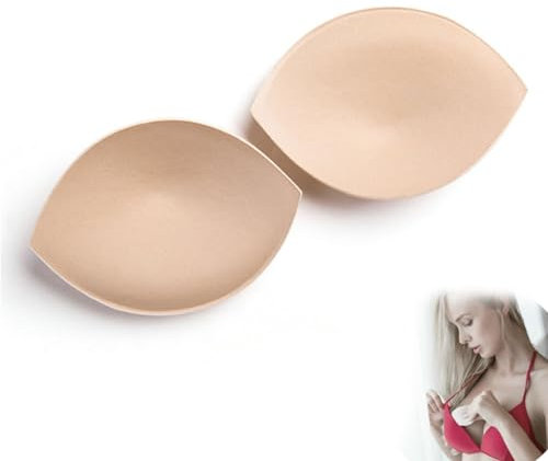 MQLSAERI 2 Paia Inserti del Reggiseno Migliorato Rinforzatore del Seno Reggiseno Invisibile Push Up Pad per Yoga Reggiseno Sportivo A B C D Coppe Universale per 4 Coppe