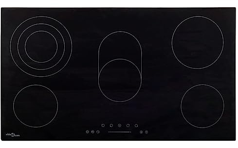 Meubles Home Tools Plaque de cuisson céramique avec 5 brûleurs Touch Control 77 cm 8500 W