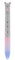 Legami - Zweifarbiger Click&Clack Stift, blaue und rosa Tinte, Druckstift, ideal für Schule Büro Zuhause, zweifarbig, Durchmesser Spitze 1 mm, Kitty-Thema