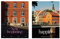 Hava Kolari Bilder Deko Poster 2er Set Architektur Wandbilder Premium Leinwandbilder Wanddeko Geschenke für Wohnzimmer Schlafzimmer, Ohne Rahmen (50 x 70 cm)