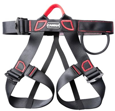 Aomiun Climbing Harness Climbing Safety Belt Half Body Rocks Climbing Harness for Outdoor Tree Rock Climbing, Caving Tree Climbing Rescue