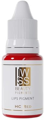 Permanent Makeup Lippen Farbe HC Red, Farben 6 ml, Lippen Pigmente, REACH PMU Farben, Tattoo Farben, PMU Zubehör, PMU Lippenpigmentierung,Nude Lips PMU Pigment, Nude PMU Pigment. (Rot)